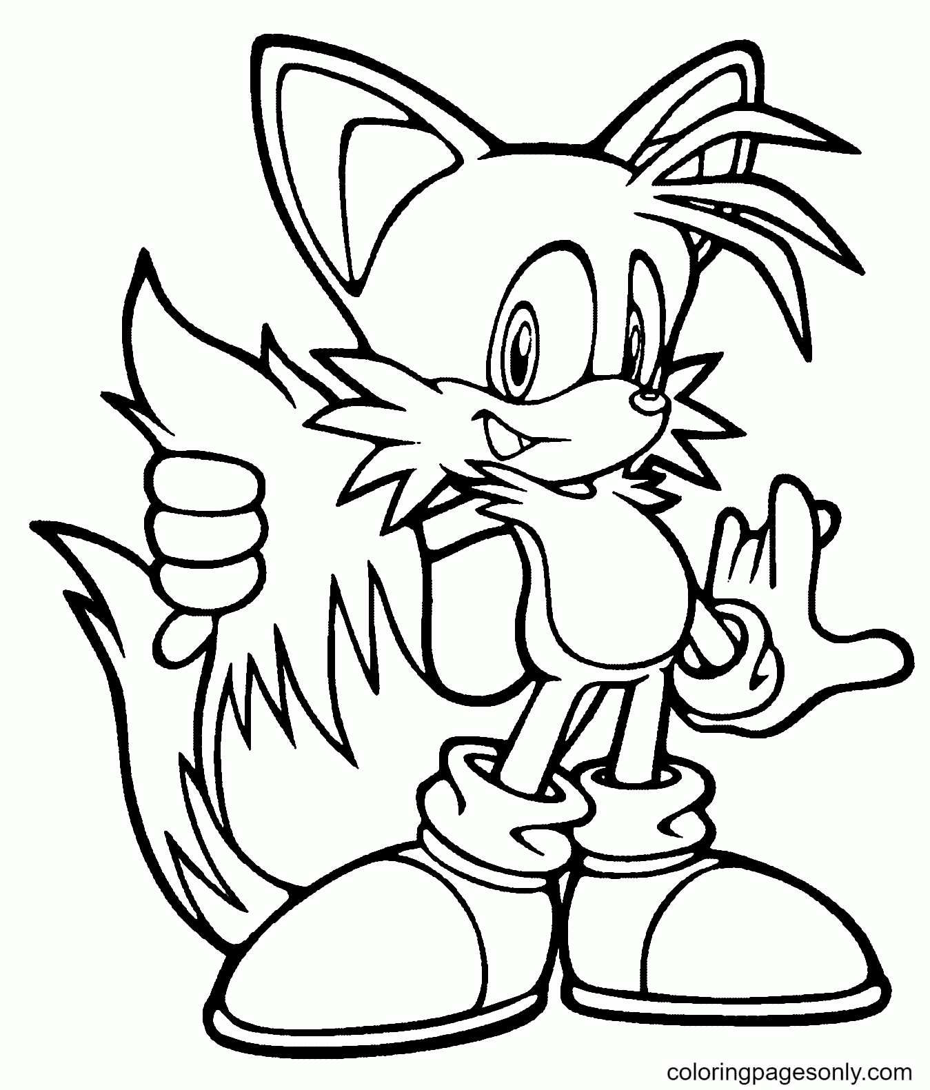 56 Tails Coloring Pages ColoringPagesOnly
