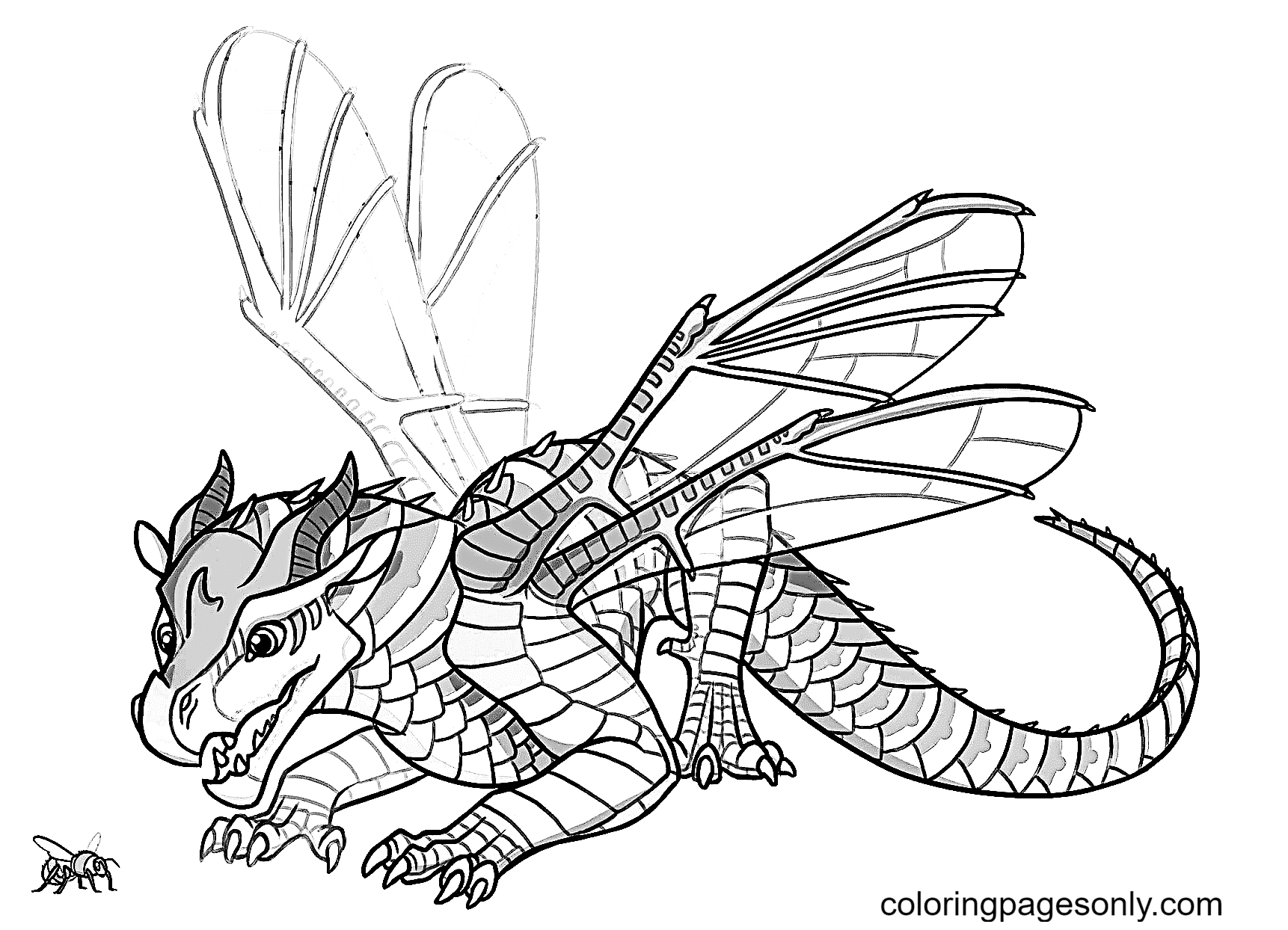 56 Wings Of Fire Coloring Pages ColoringPagesOnly