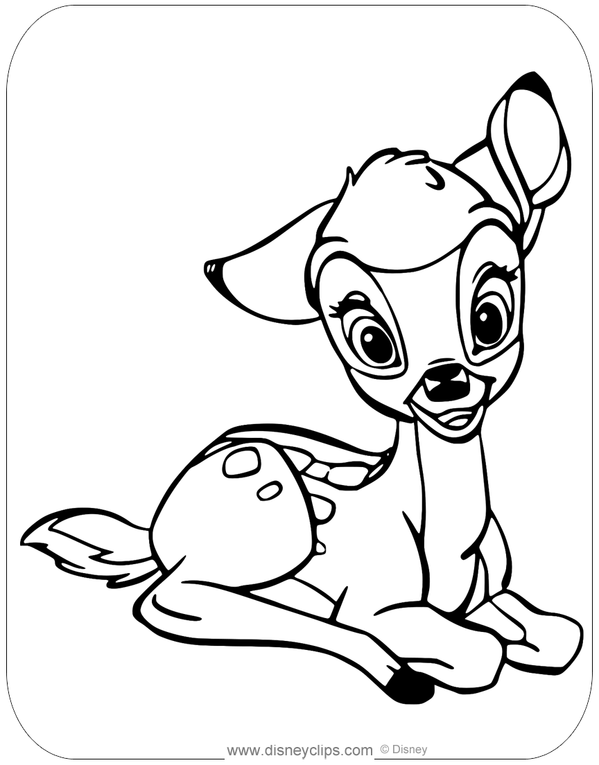 60 Free Printable Bambi Coloring Pages Disneyclips