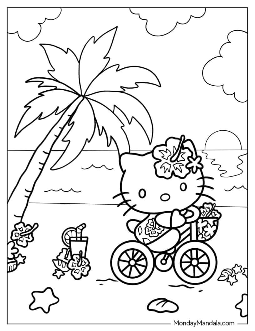 68 Hello Kitty Coloring Pages Free PDF Printables Hello Kitty Colouring Pages Coloring
