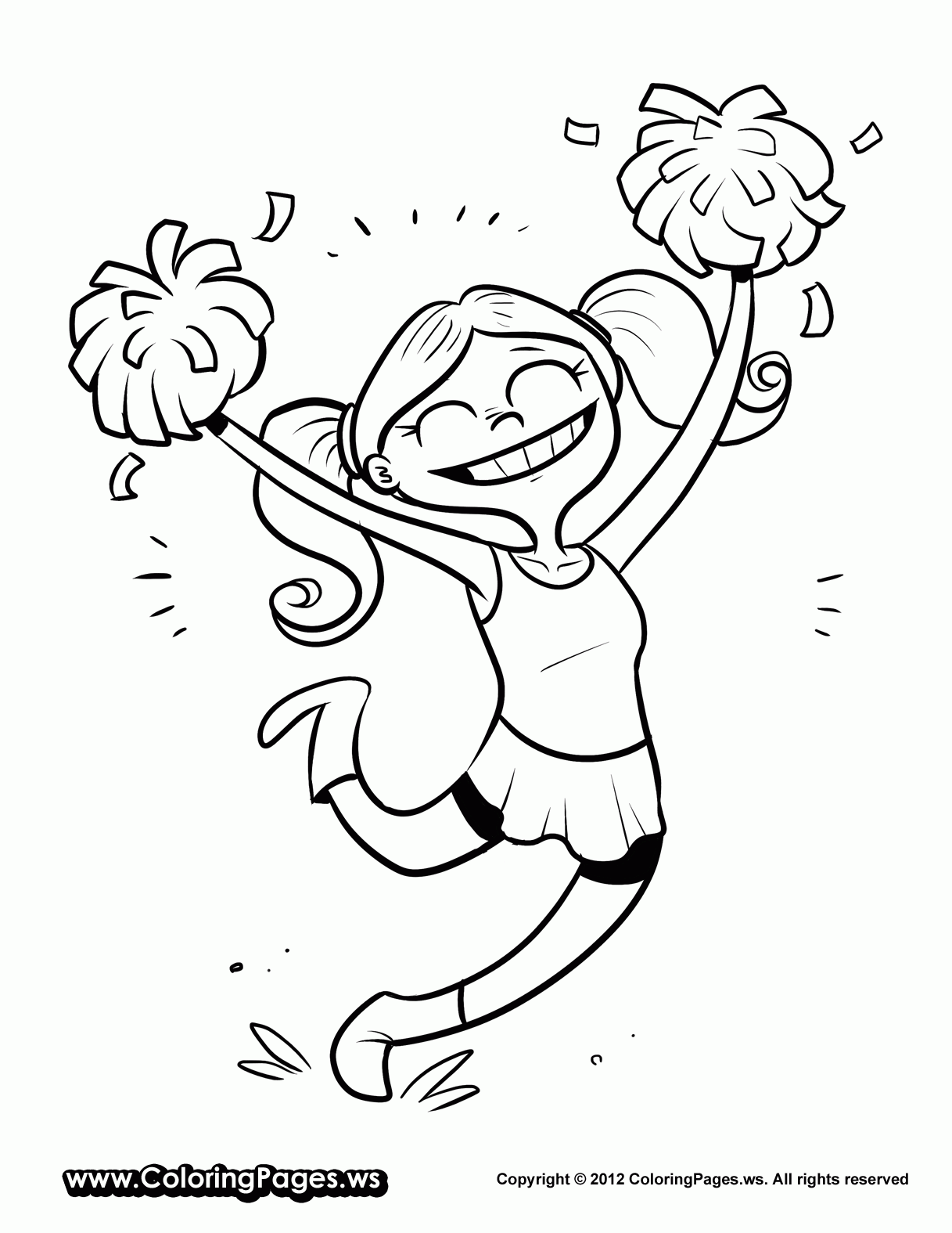 74 Cheerleader Coloring Pages Free Febi Art