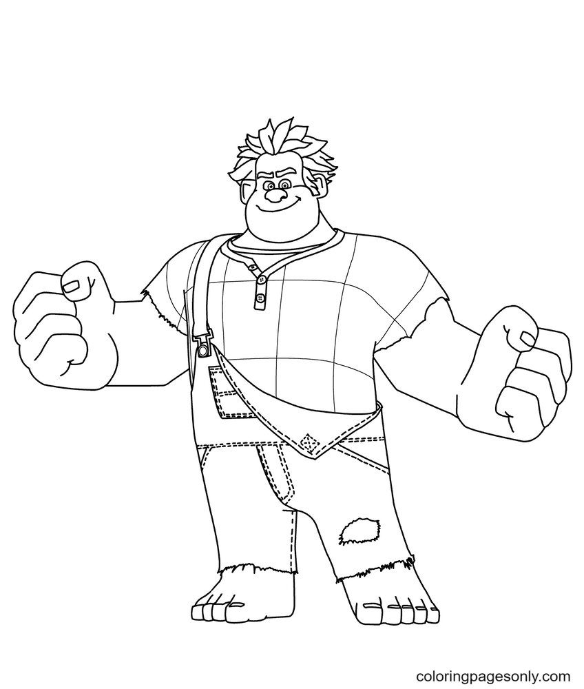 75 Wreck It Ralph Coloring Pages ColoringPagesOnly