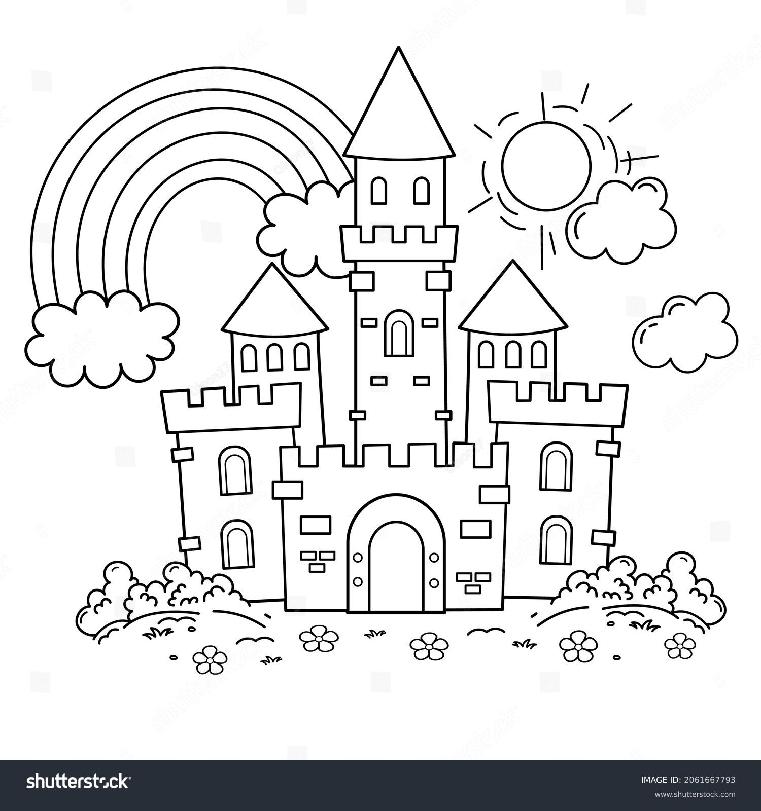 8 348 Castle Colouring Pages Royalty Free Photos And Stock Images Shutterstock