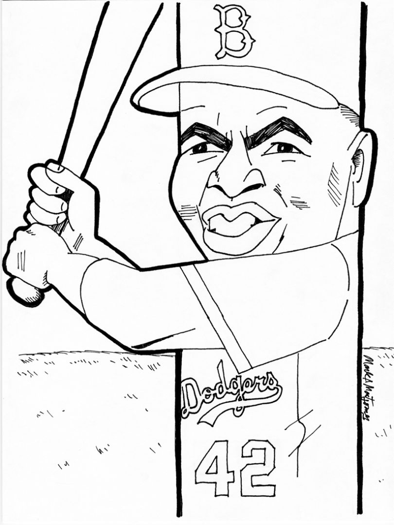 8 Jackie Robinson Coloring Page Ideas Xsadzca