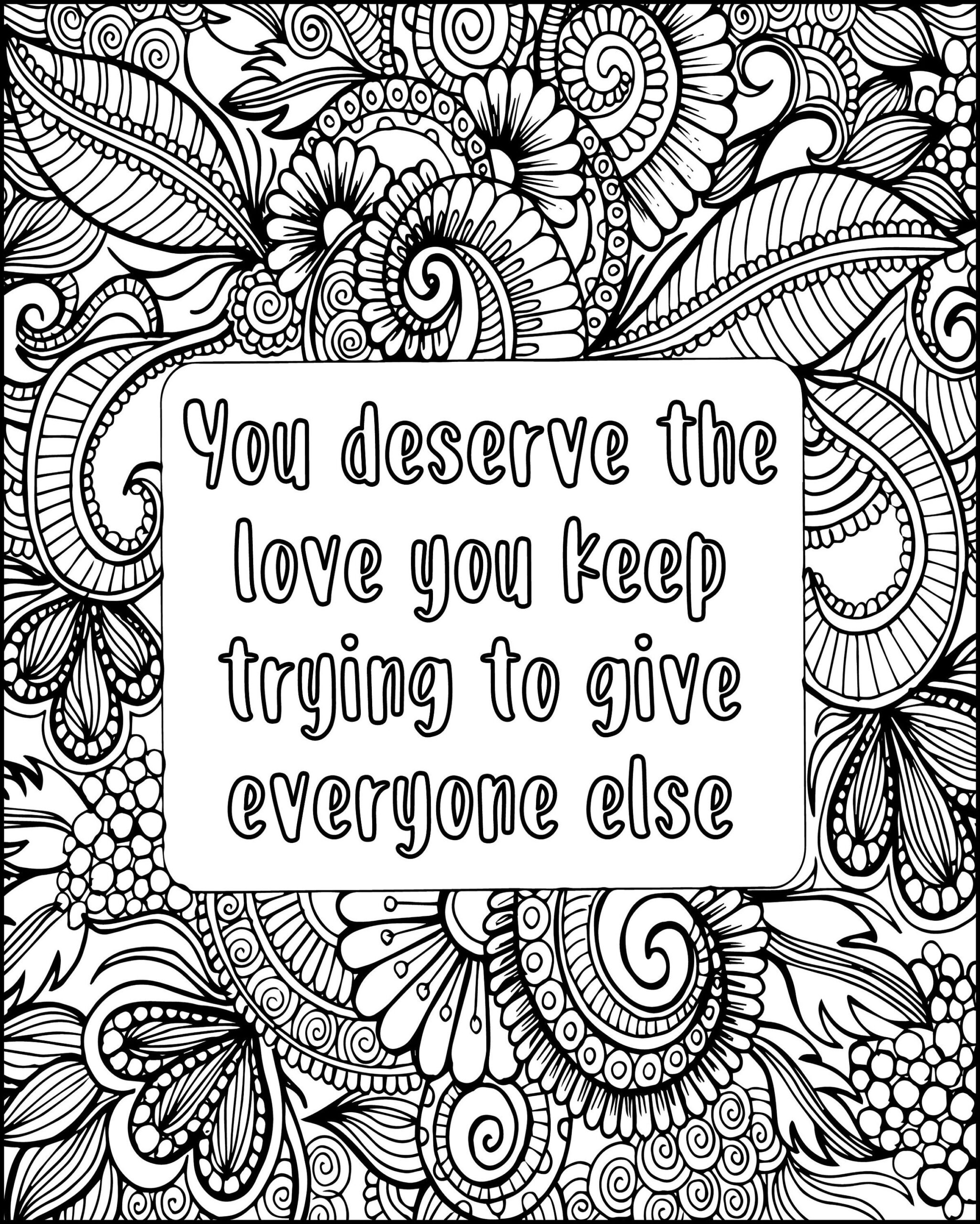 Quotes Coloring Pages For Adults