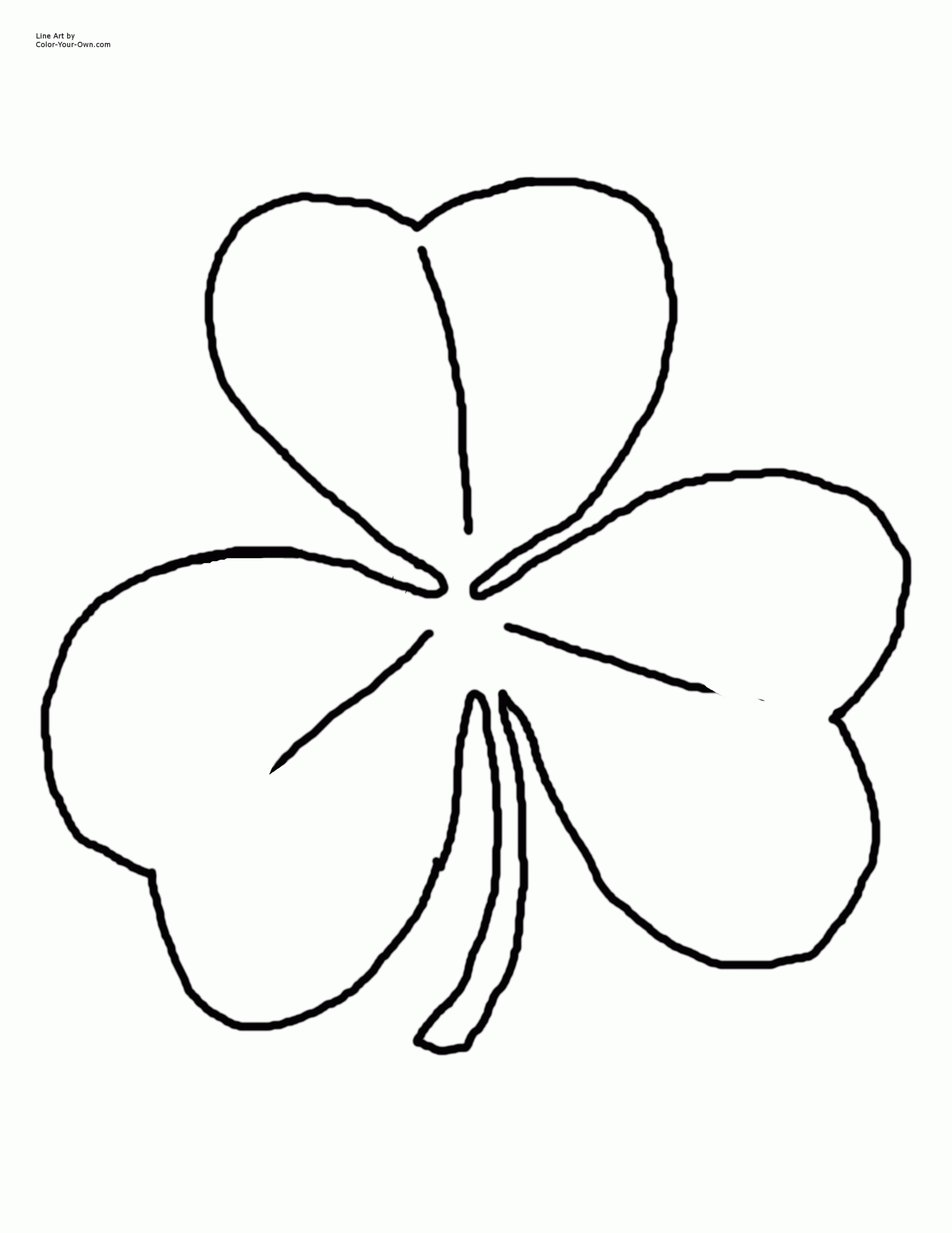 9 Pics Of Shamrock Pattern Coloring Page Free Printable Shamrock Coloring Home