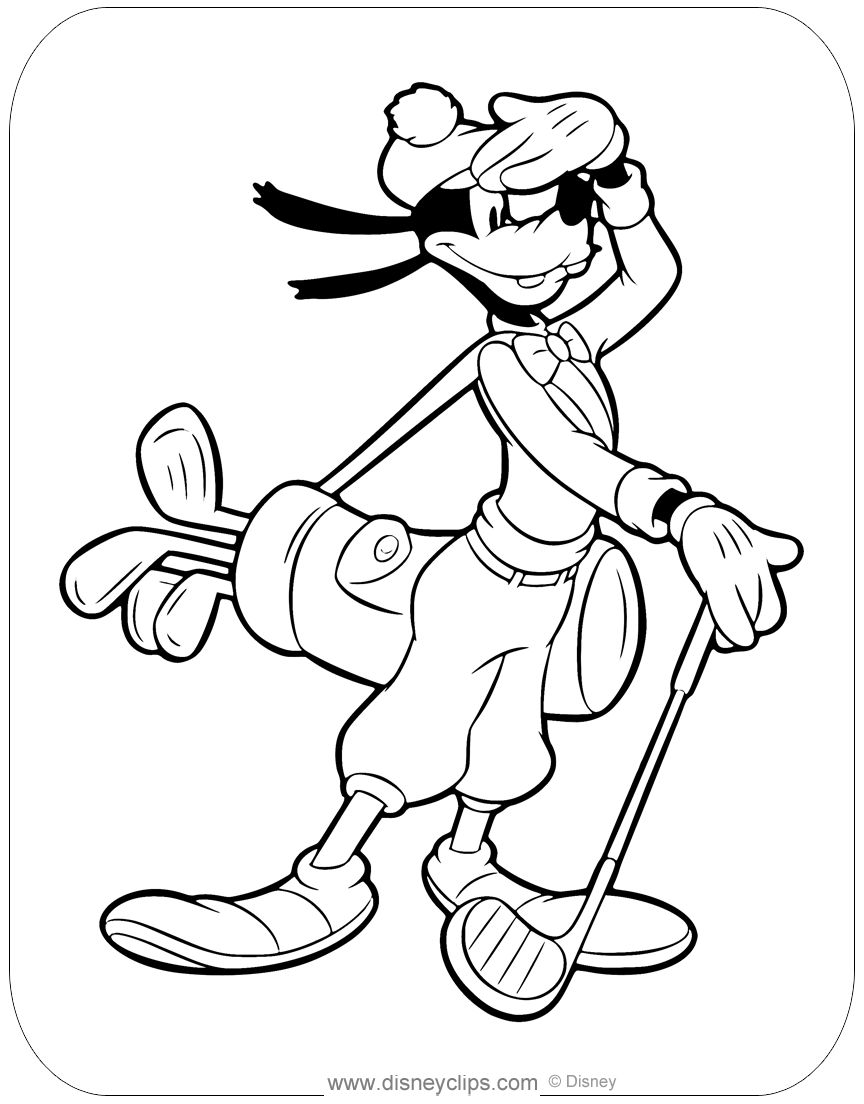 90 Free Printable Goofy Coloring Pages Disneyclips