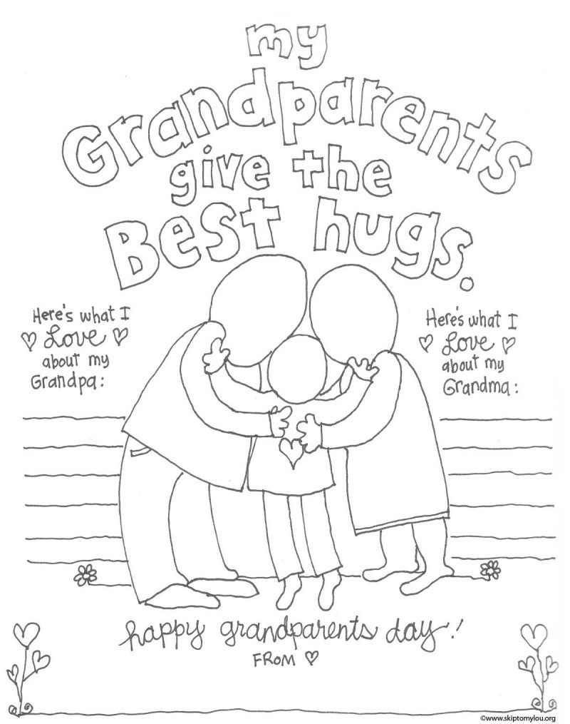 97 Free Printable Grandparents Day Coloring Pages