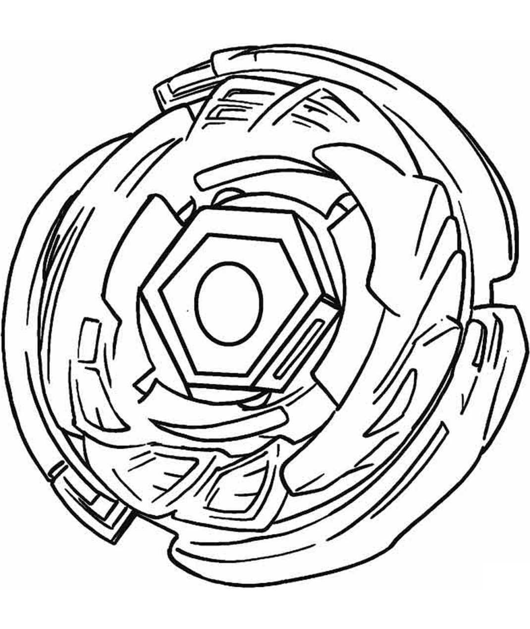A Beyblade Coloring Page Free Printable Coloring Pages For Kids