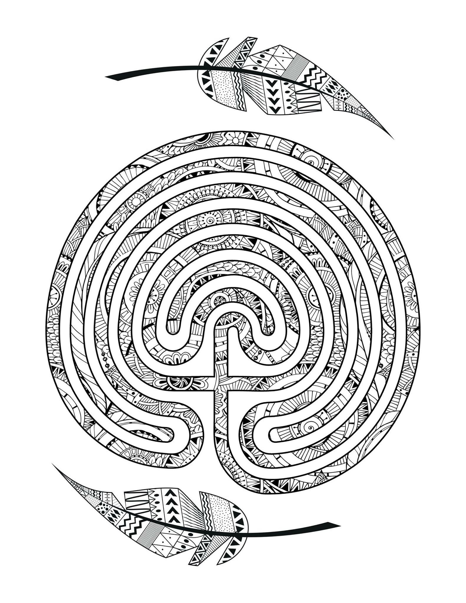 Labyrinth Coloring Pages