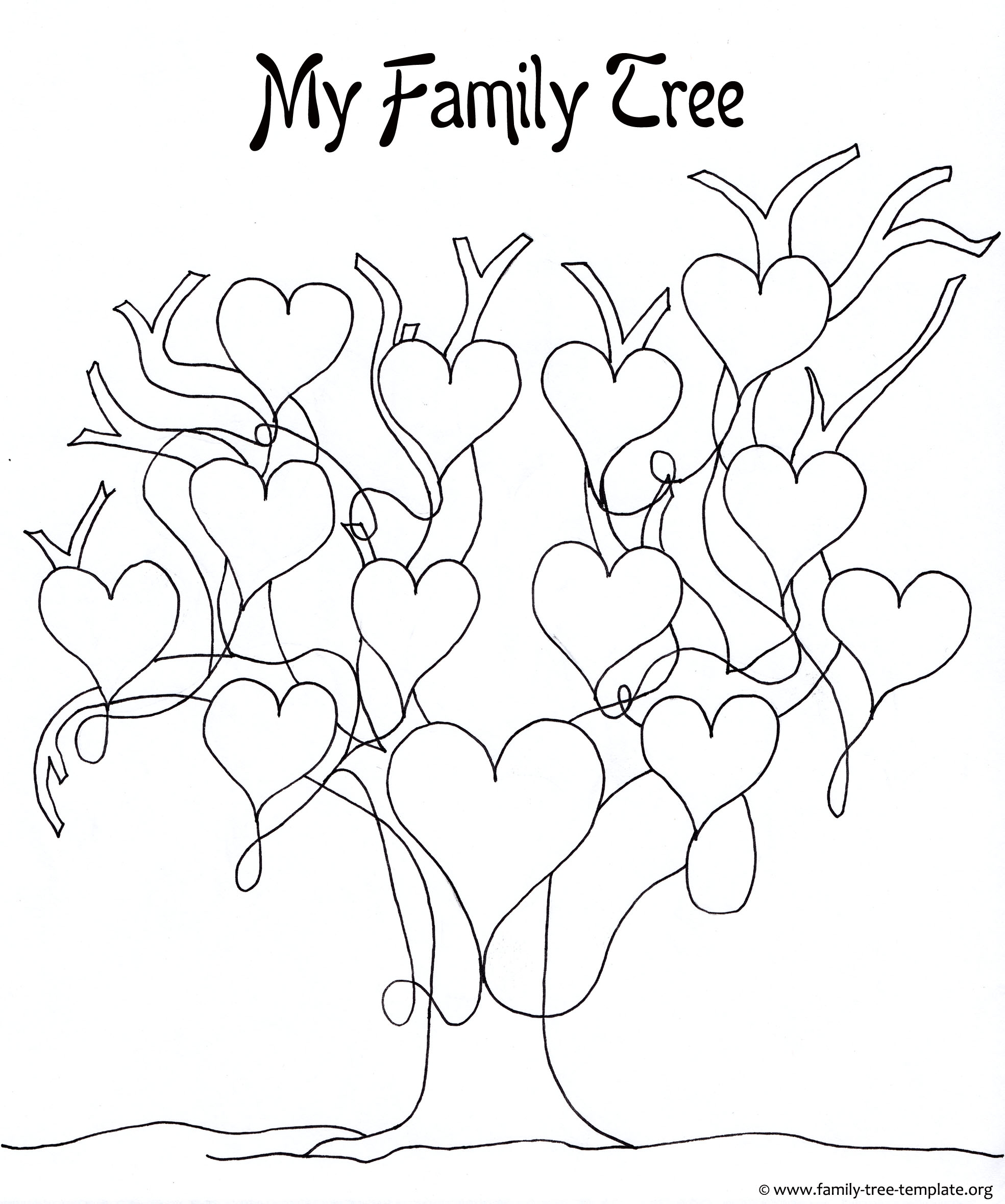 A Printable Blank Family Tree To Make Your Kids Genealogy Chart