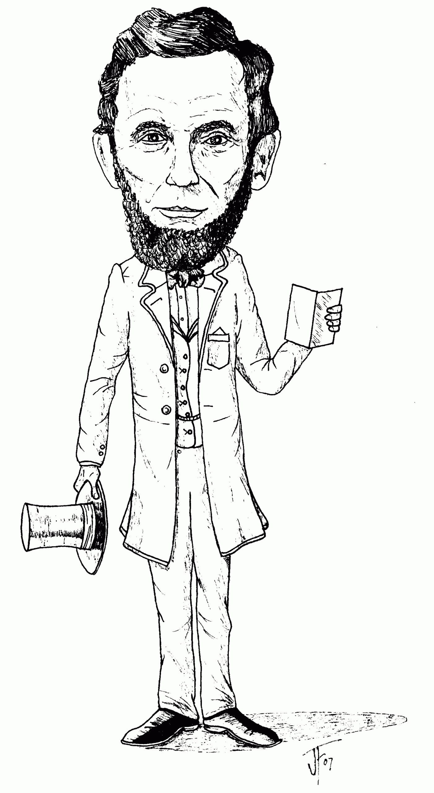 Abraham Lincoln Coloring Sheets For Kids Coloring Pages