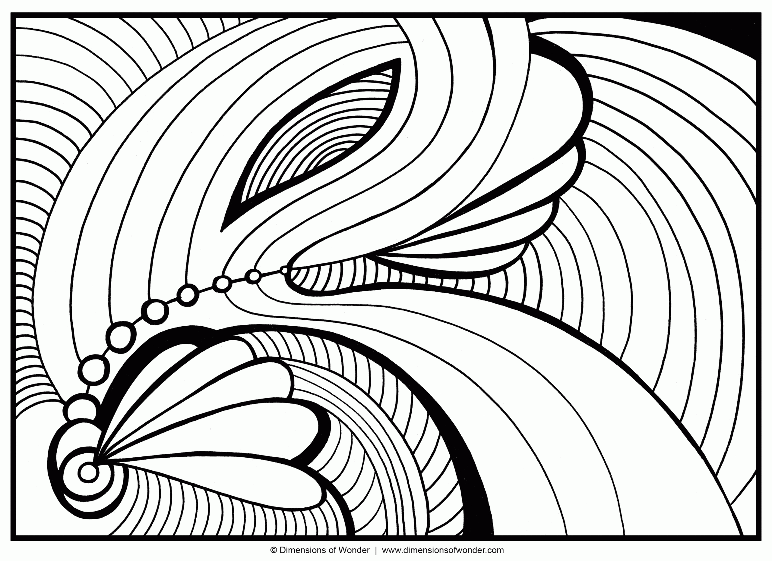 Abstract Coloring Pages