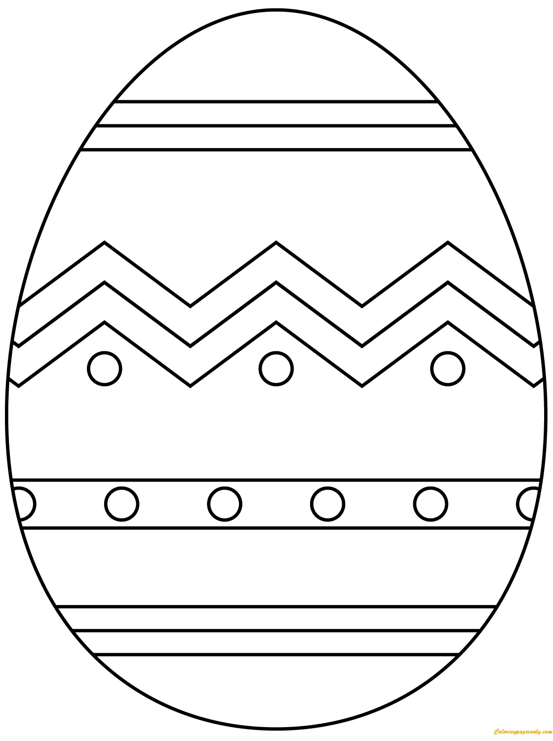 Egg Coloring Page