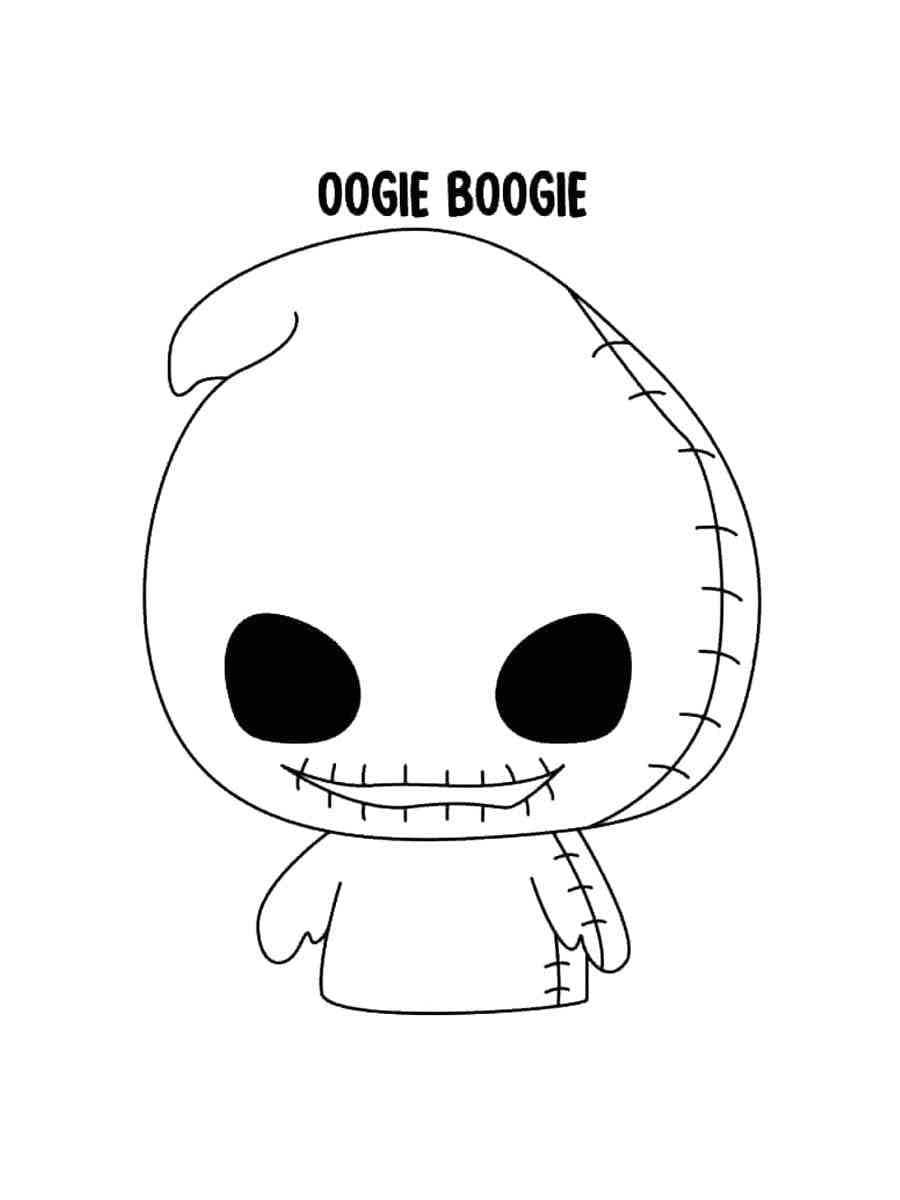 Adorable Oogie Boogie Coloring Page Download Print Or Color Online For Free