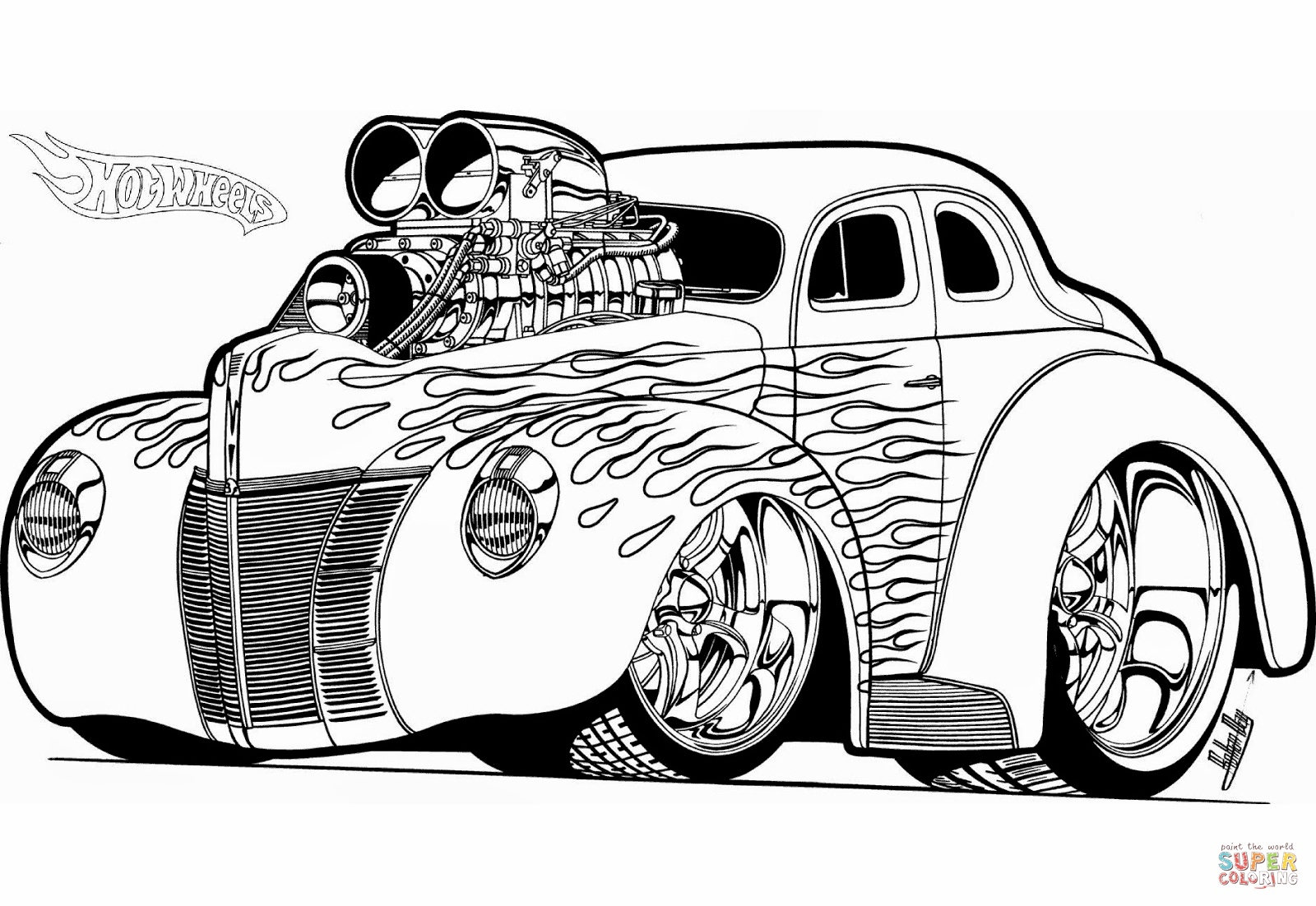 Car Adult Coloring Pages Pdf