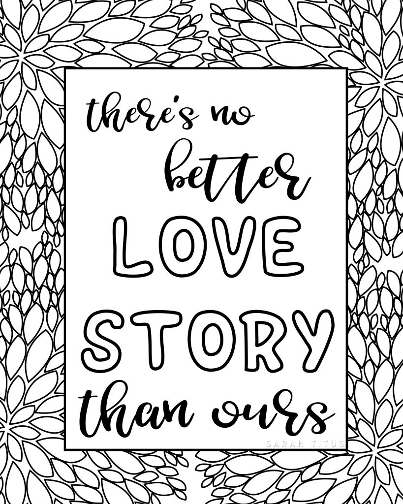 Adult Coloring Pages Quotes Love You Coloring Pages