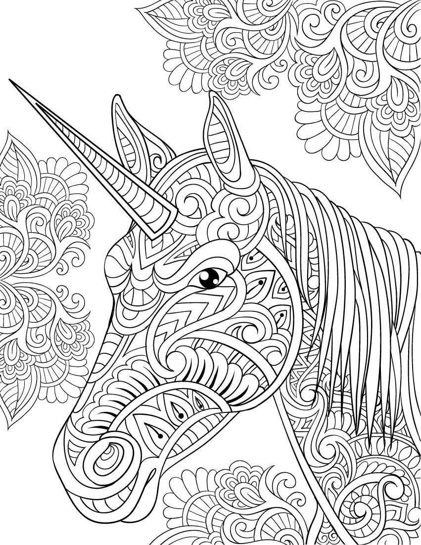 Adult Coloring Pages Unicorn At GetColorings Free Printable Colorings Pages To Print And Color