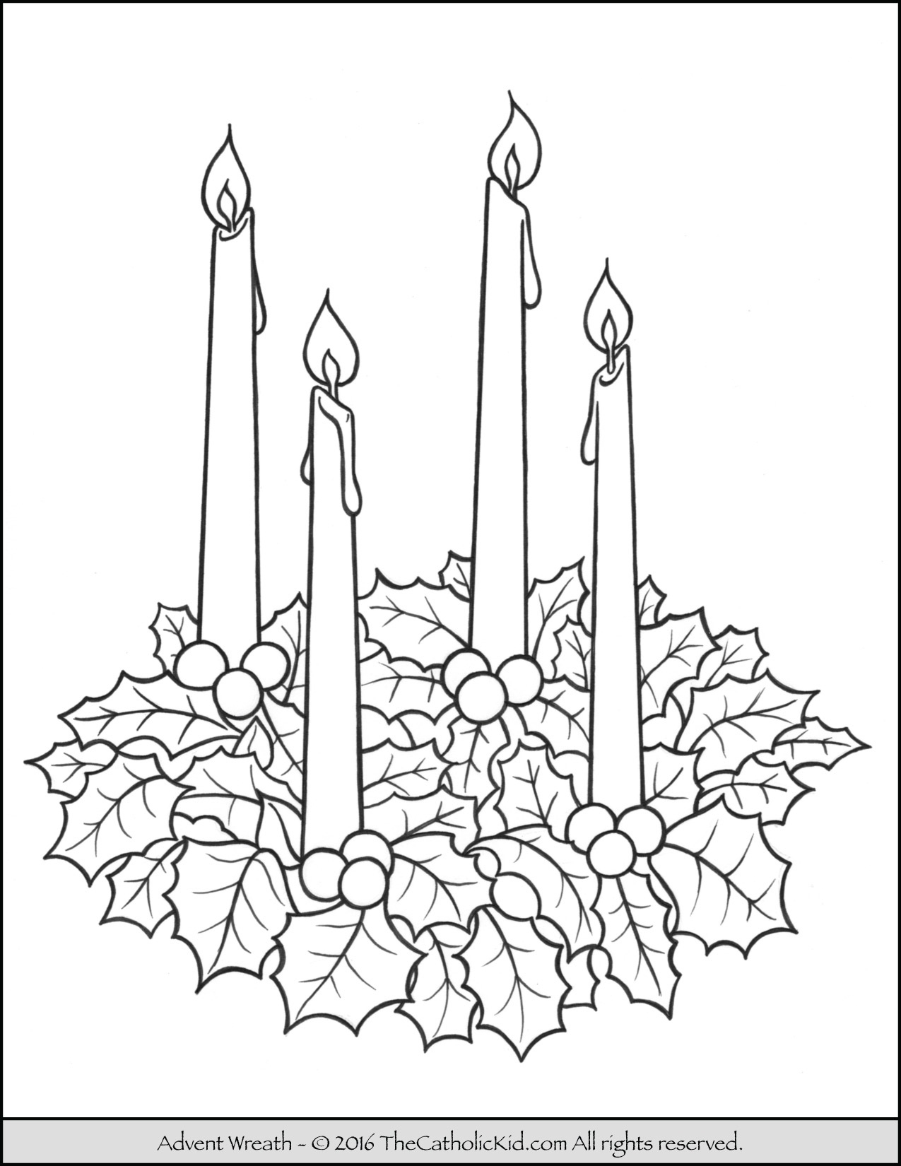 Advent Candles Coloring Page Free Printable Coloring Pages Free Printable Advent Wreath