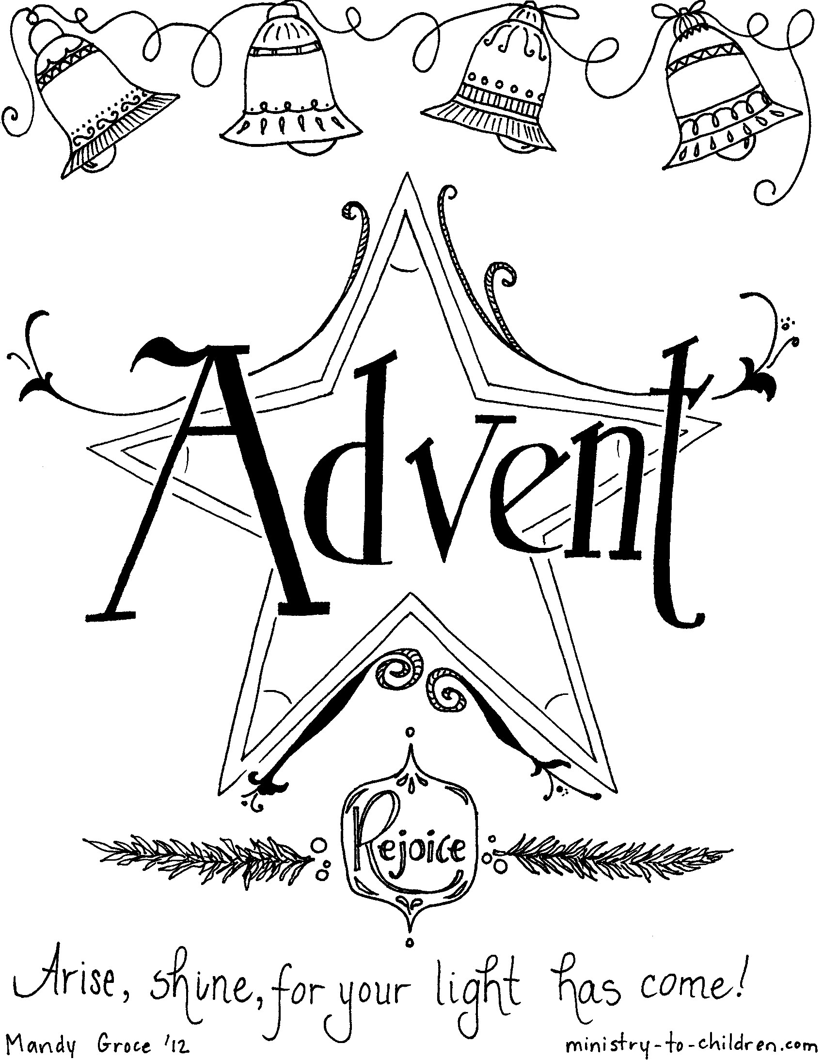 Advent Wreath Coloring Page Catholic