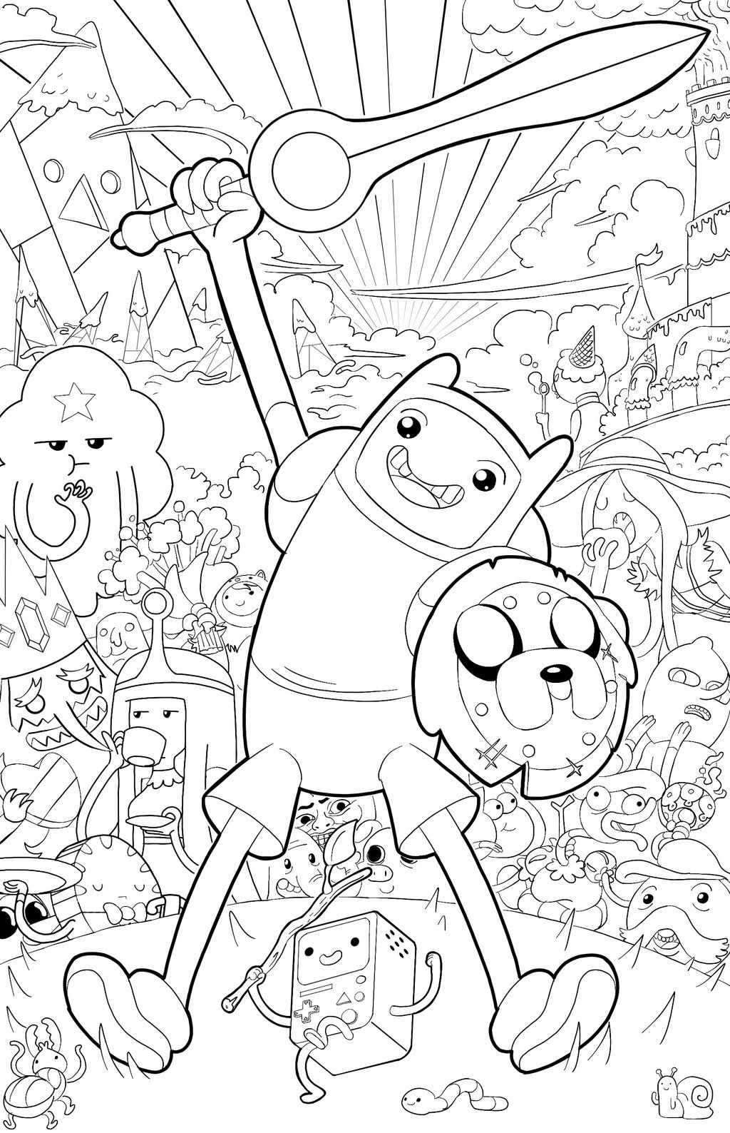 Adventure Time Lineart Google Search Coloring Pages Colouring Pages Coloring Pages For Kids