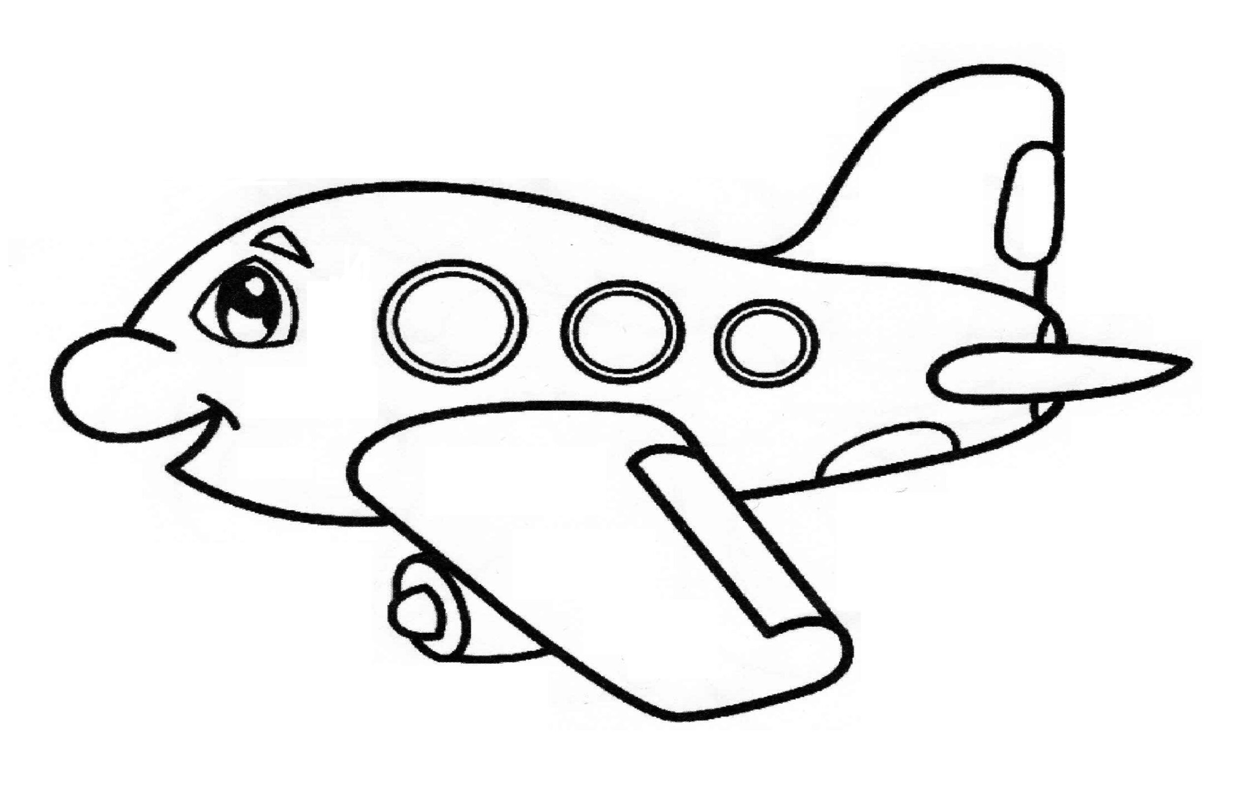 Airplane Coloring Page For Preschool And Kindergarten Preschool And Kindergarten