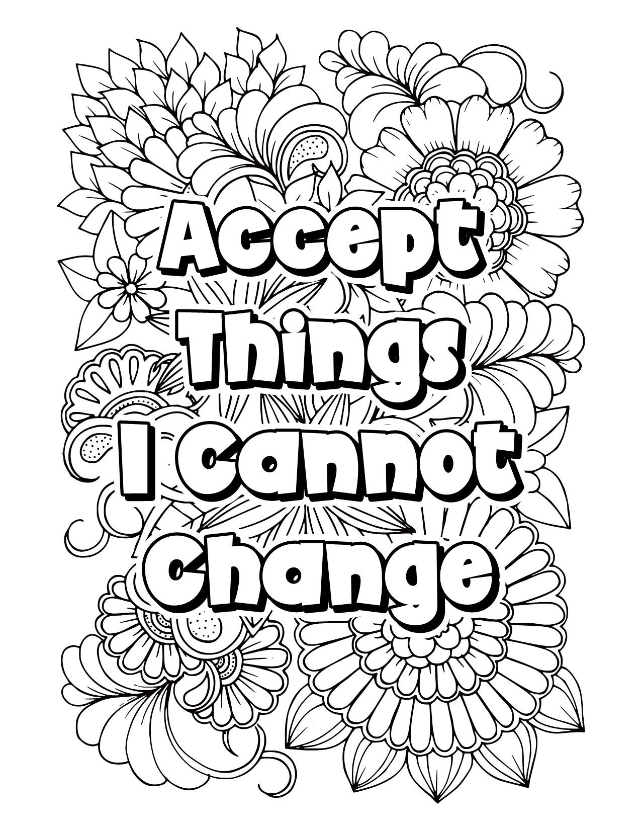 Al Anon Recovery Coloring Page For Retreats Meetings Or Etsy Canada