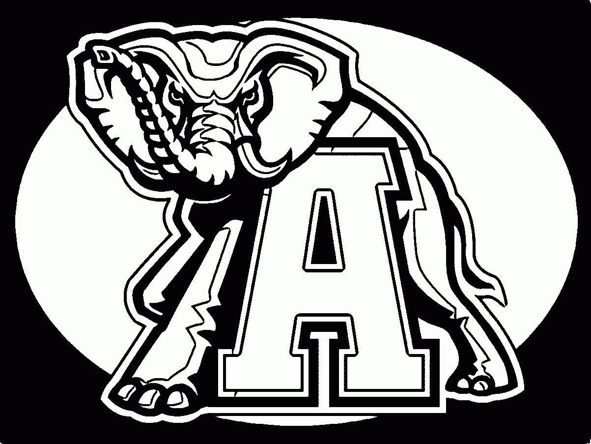 Alabama Football Coloring Pages Coloring Home