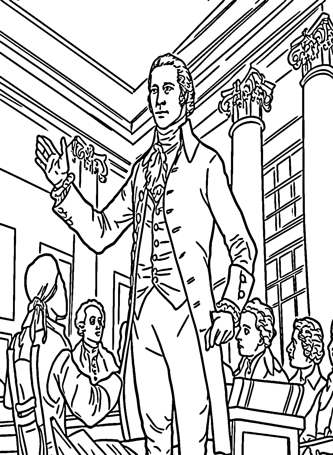 Alexander Hamilton Coloring Pages Printable For Free Download
