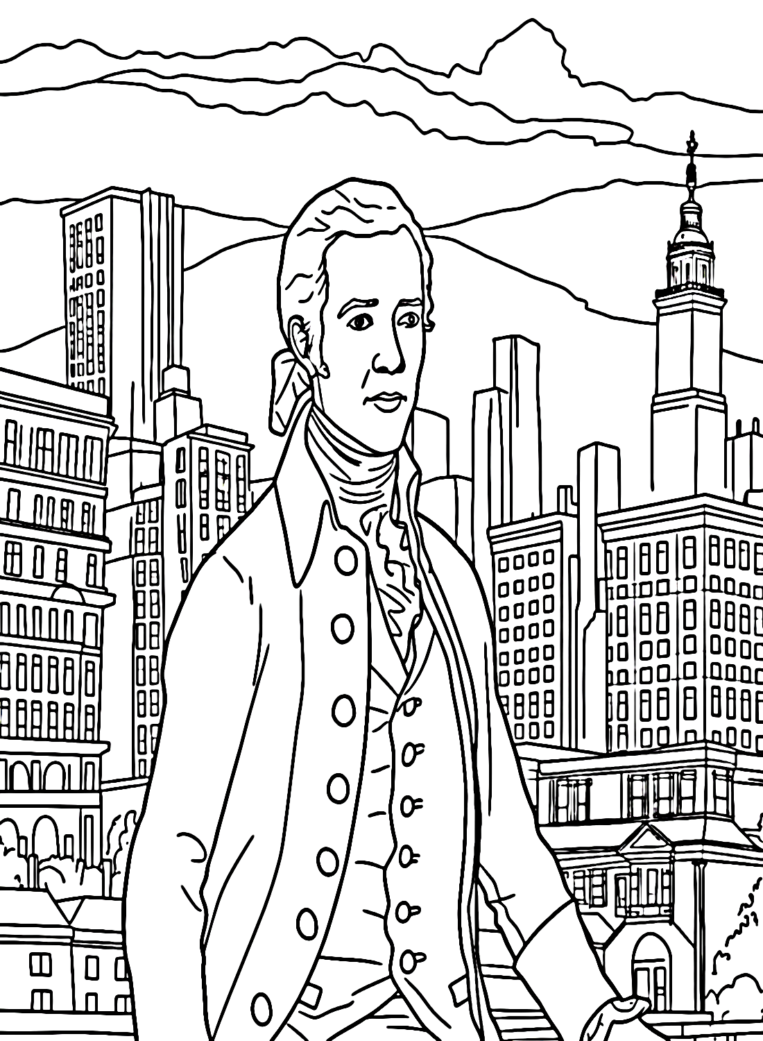 Alexander Hamilton Coloring Pages Printable For Free Download