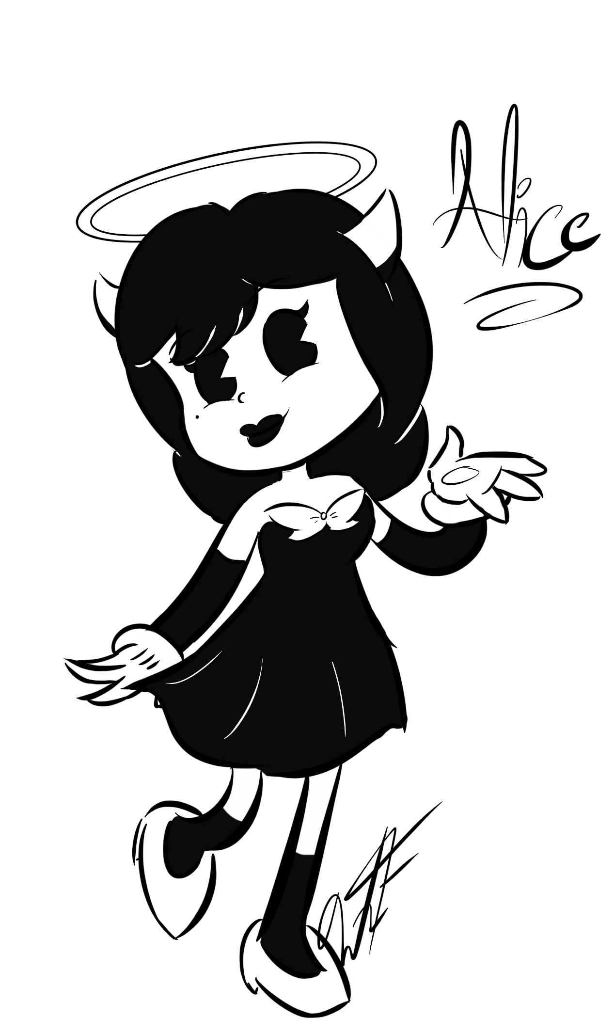Alice Angel Coloring Page Alice Angel