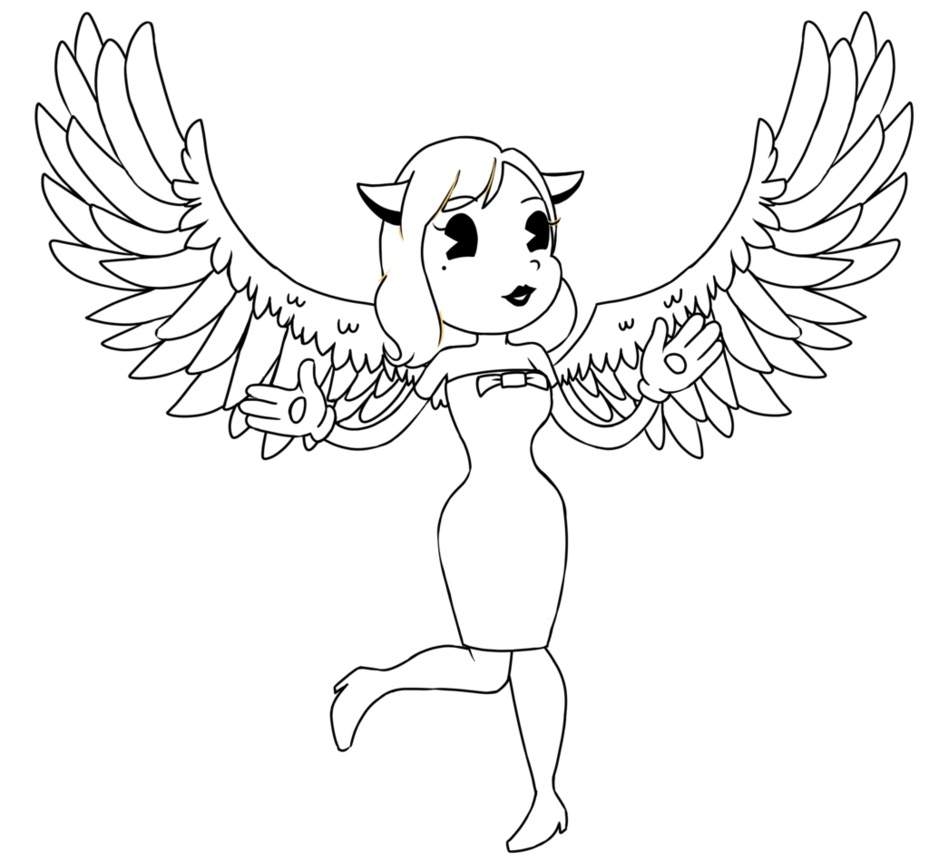 Alice Angel With Wings Coloring Page Free Printable Coloring Pages For Kids