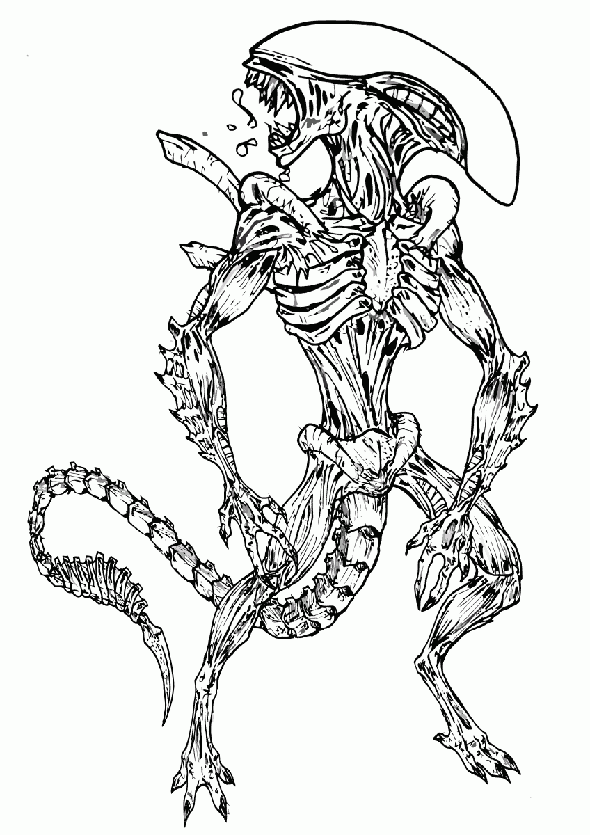 Alien Coloring Pages To Download And Print For Free