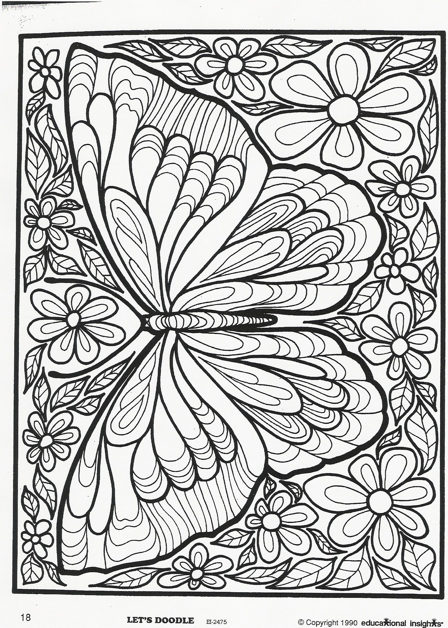 All Sizes Butterfly Flickr Photo Sharing Butterfly Coloring Page Adult Coloring Pages