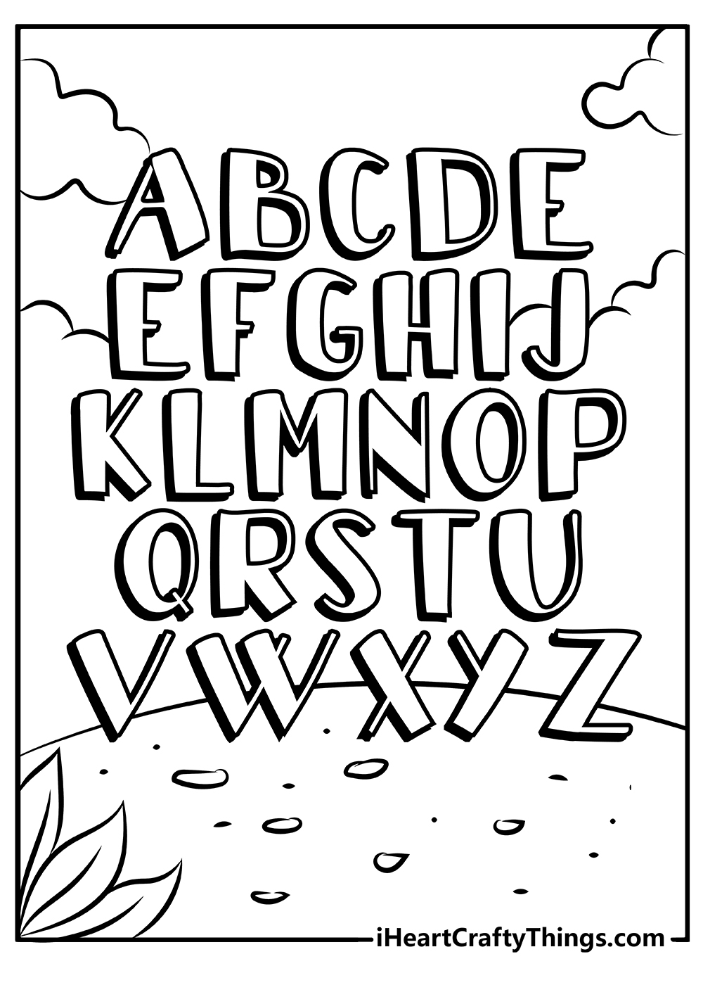 Alphabet Coloring Pages Pdf