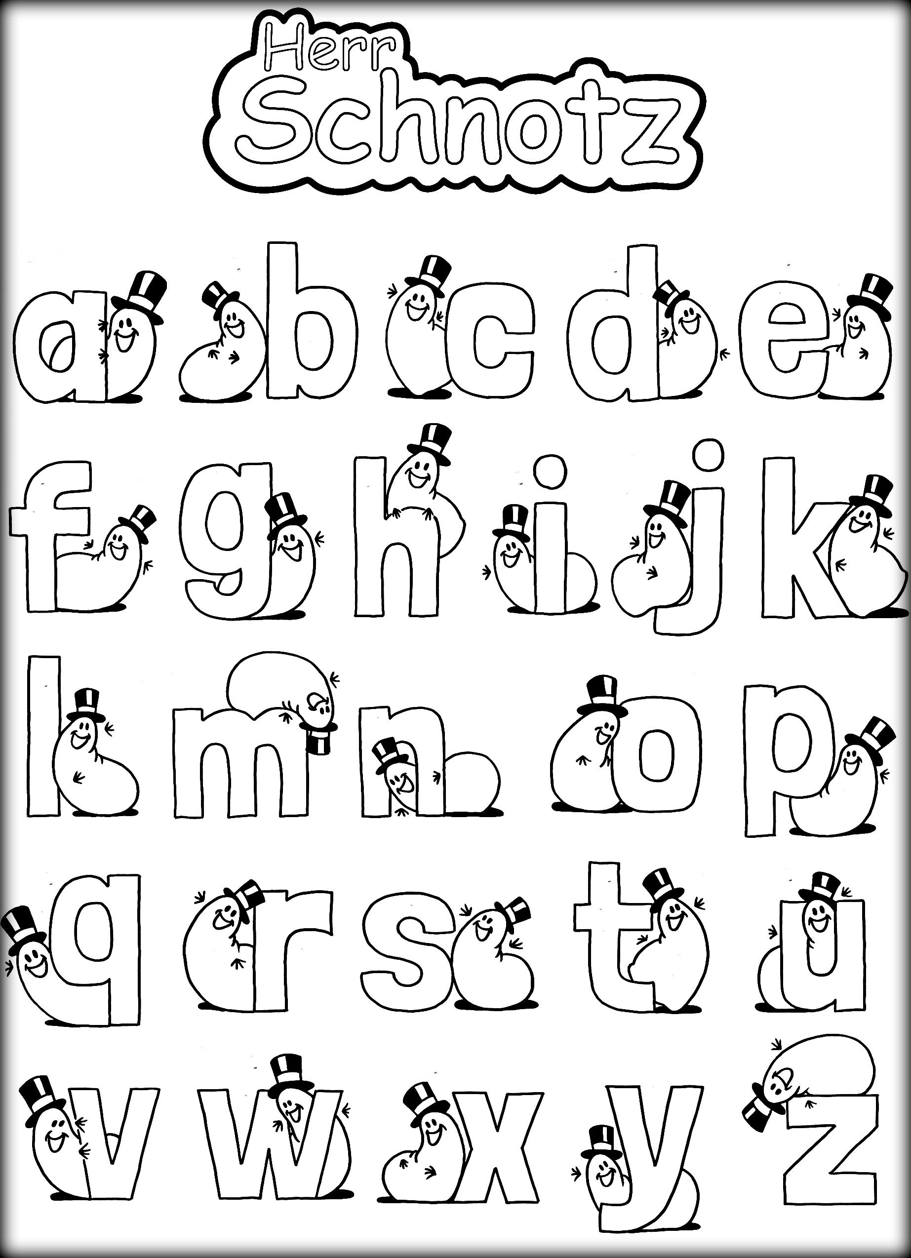 Alphabet Coloring Pages Printable