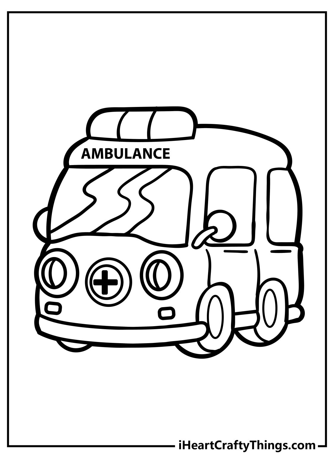 Ambulance Pages 100 Free Printables