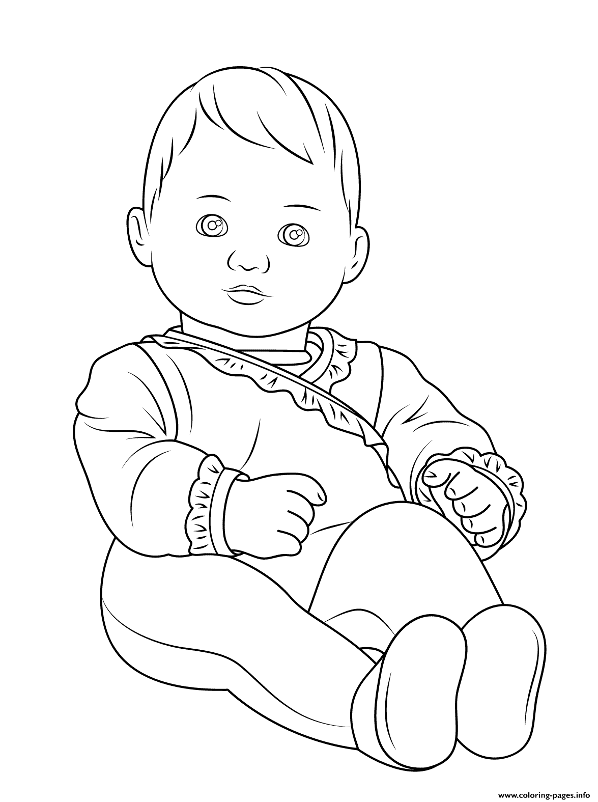 American Girl Bitty Baby Coloring Page Printable