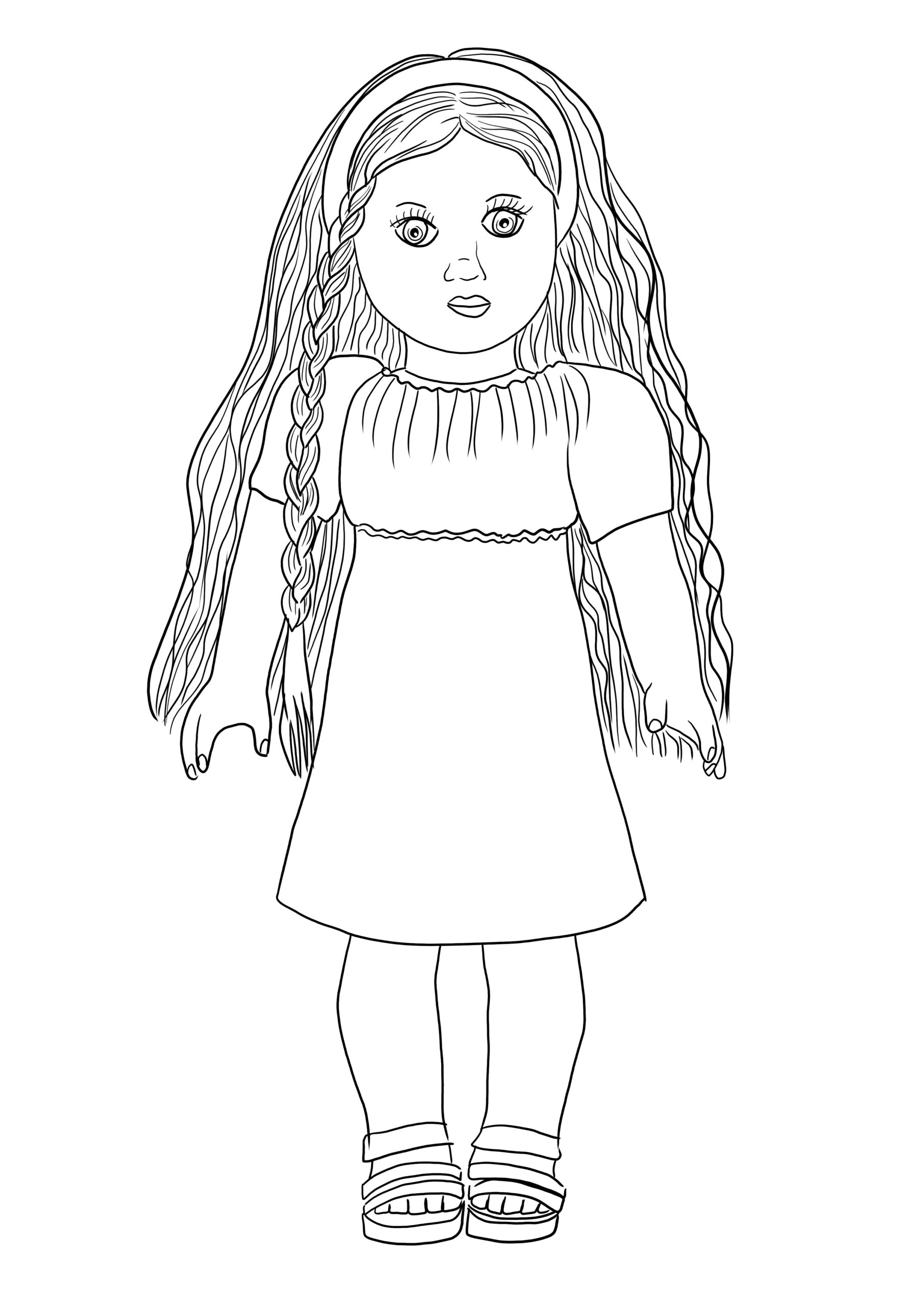 American Girl Doll Julie Coloring Pages