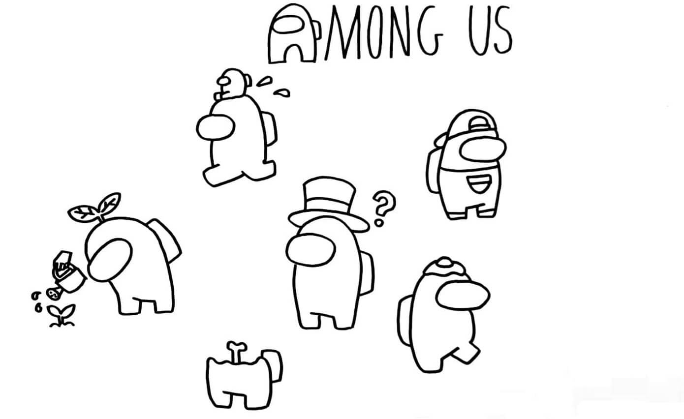 Coloring Pages Among Us