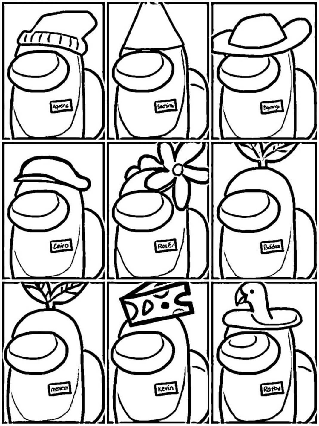 Among Us Printable Coloring Pages Customize And Print