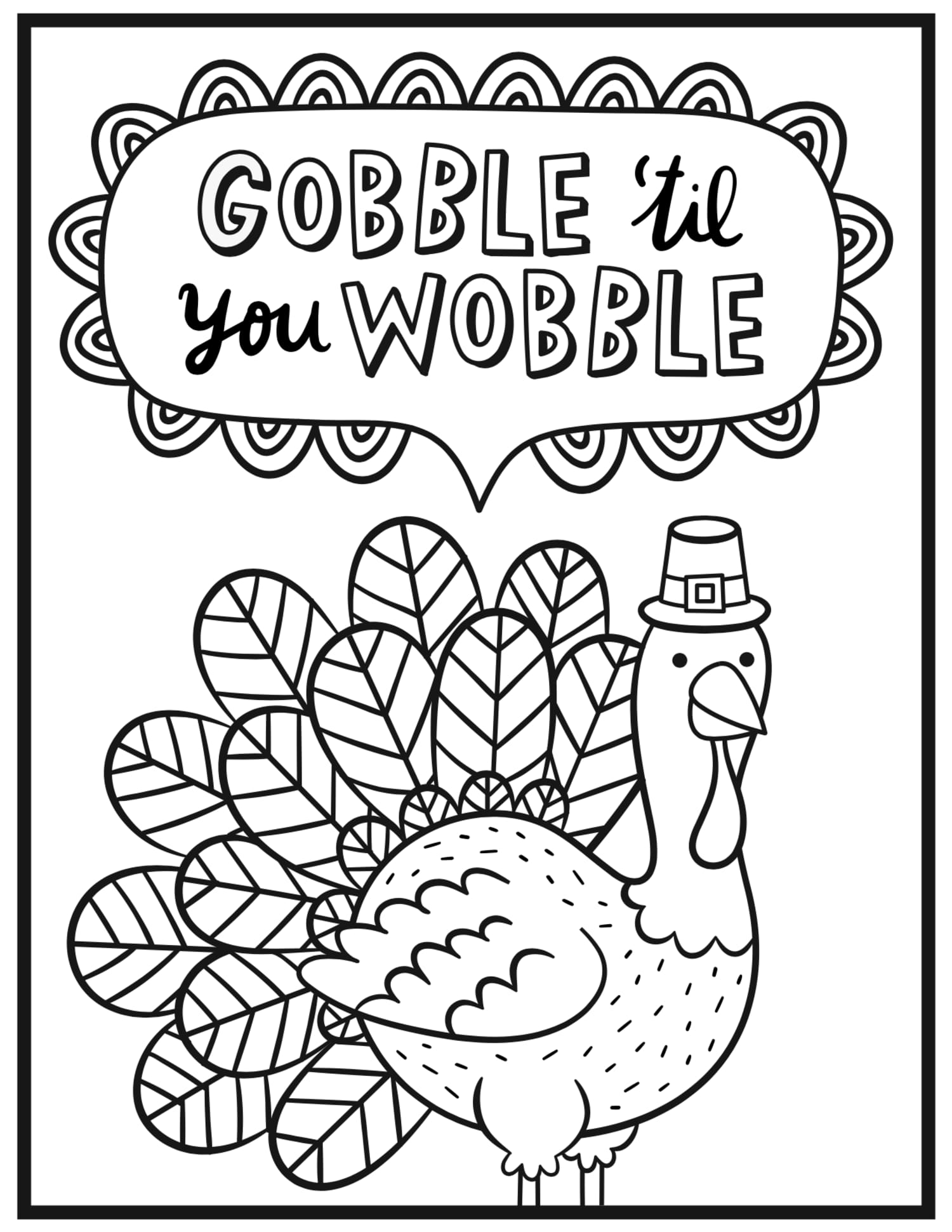 Free Thanksgiving Coloring Pages