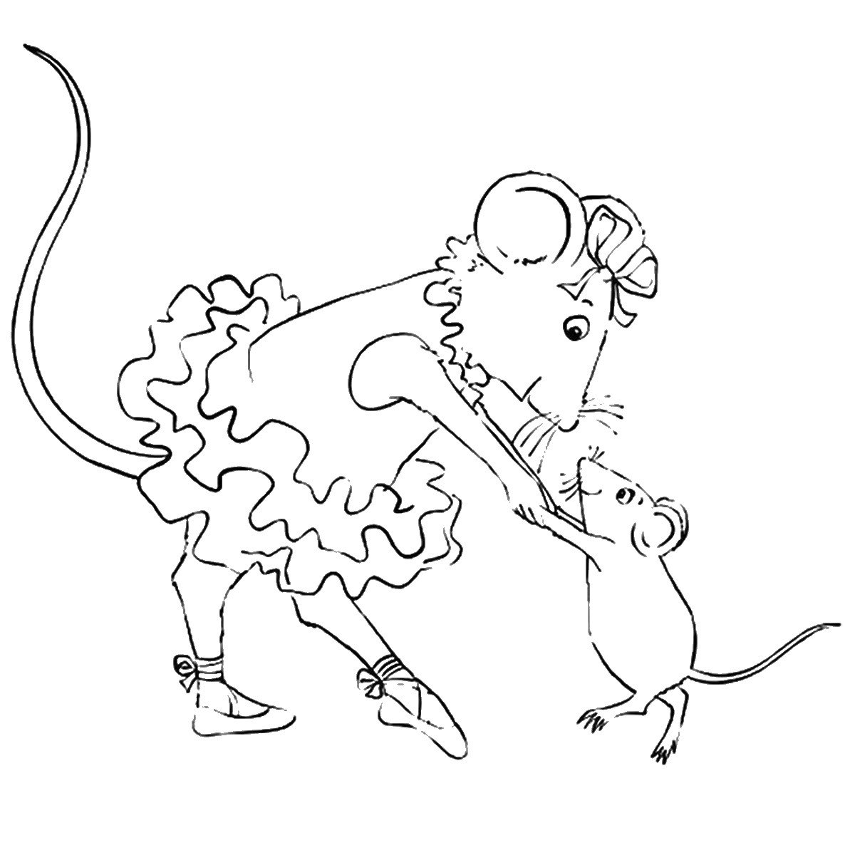Angelina Ballerina Coloring Pages