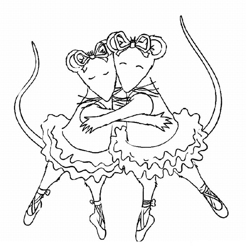 Angelina Ballerina Coloring Pages To Download And Print For Free