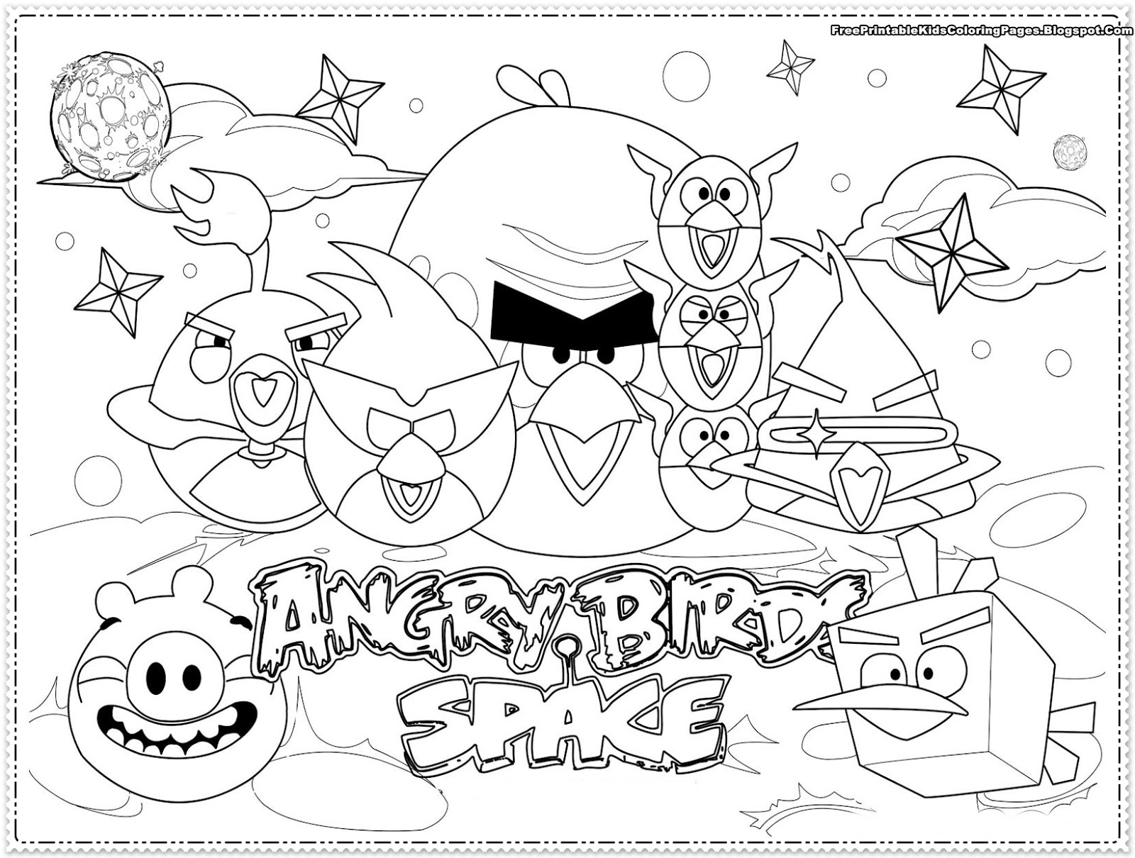Angry Birds Kids Coloring Pages Free Printable Kids Coloring Pages