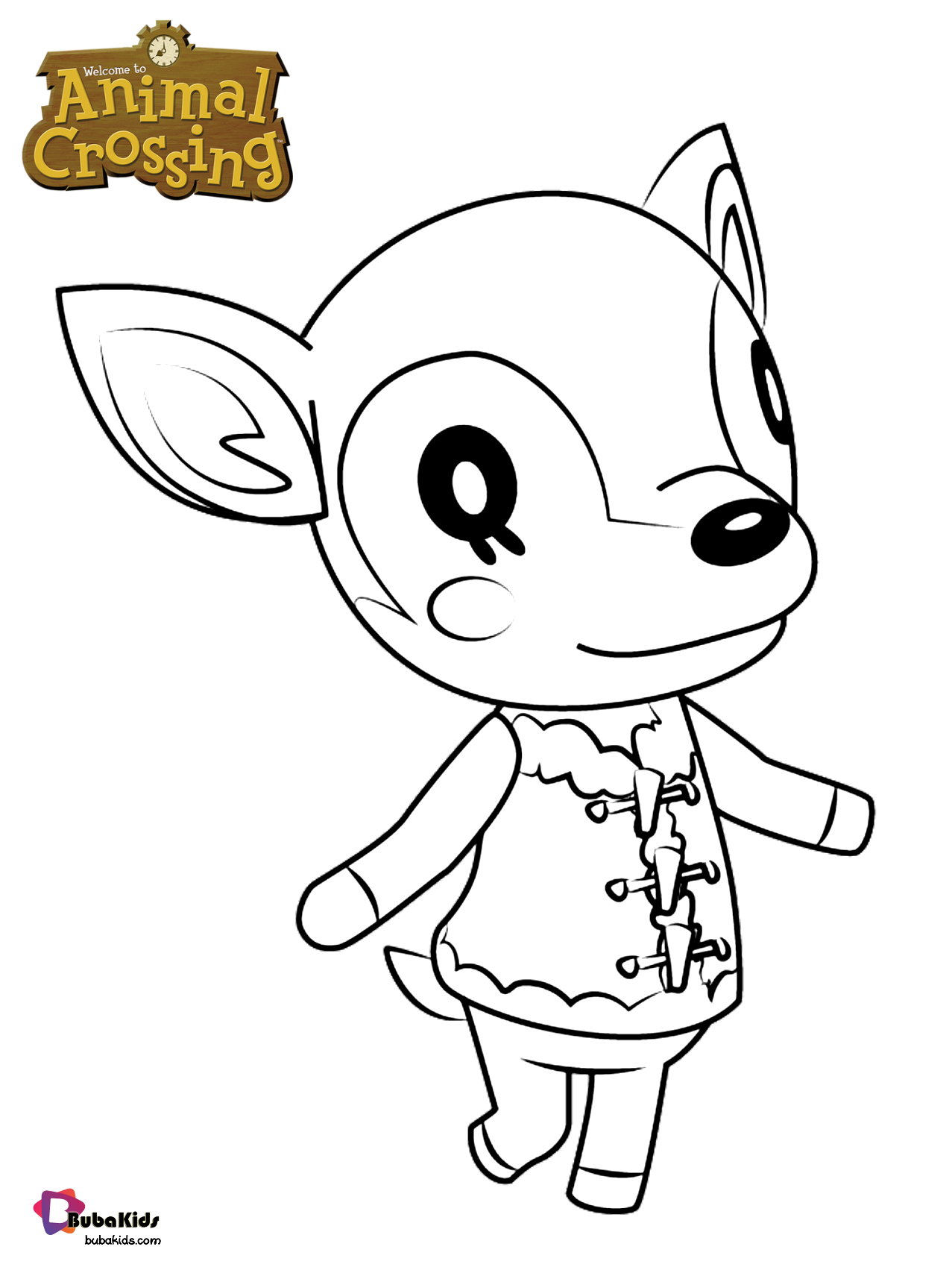 Animal Crossing Coloring Pages