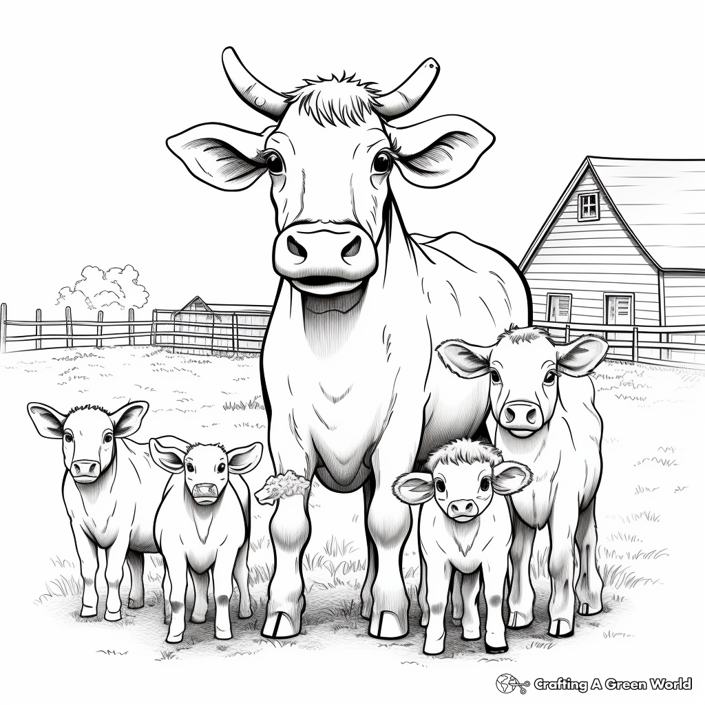 Animal Family Coloring Pages