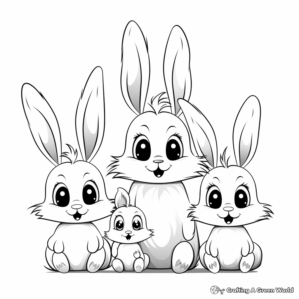 Animal Family Coloring Pages Free Printable