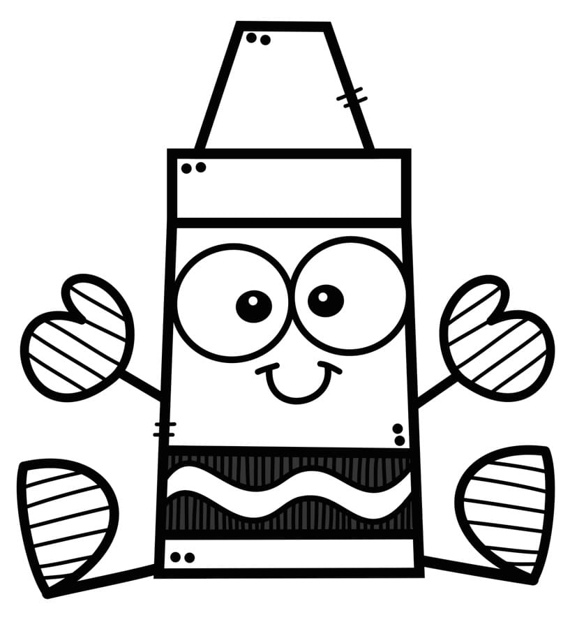 Animated Crayon Coloring Page Free Printable Coloring Pages For Kids