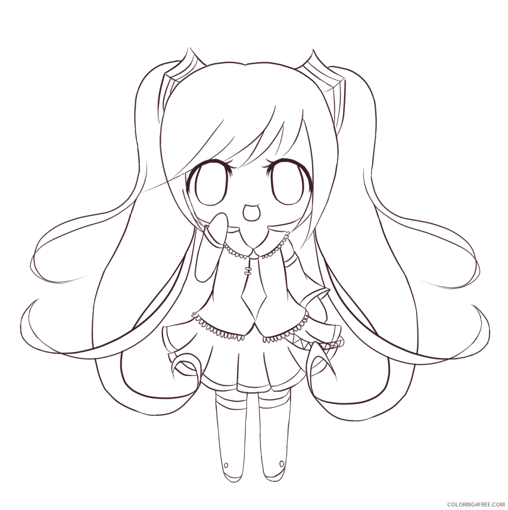 Anime Coloring Pages Chibi